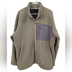 THE NORTH FACE CHIMBORAZO MEN'S FULL ZIP SHERPA LINED FLEECE JACKET. SIZE XL.